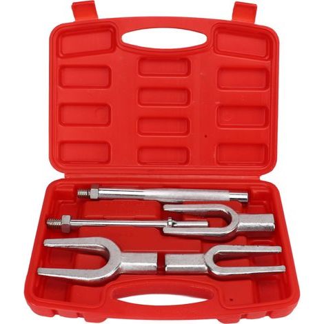 CFTGIW Ensemble de Séparateurs de Joint B en Acier, 5 Pièces, Dissolvant d'extrémité de Tige de Cornichon, Kit d'outils de Fourchette de Cornichon avec Boîte pour Voitures Légères, (1/5)