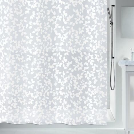 Rideau de douche PEVA BLATT 180x200cm Blanc Spirella