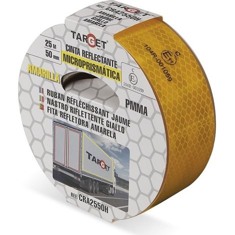 Cinta Adhesiva 50Mmx 25Mt Señalizacion Autom Retroref Ama Target (1/2)