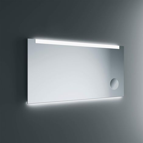 Lineabeta - LED-Spiegel Acrux 120x80cm cAuf schwarzem Rahmen und Antibeschlag