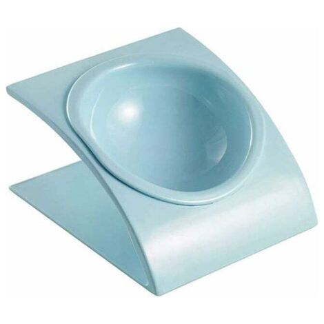 QORVA-Bleu Porte-gamelle Surélevée Pet Gamelles incliné pour Chien et Chat Gamelles Chien Chat Mélamine avec Support-Fei Yu