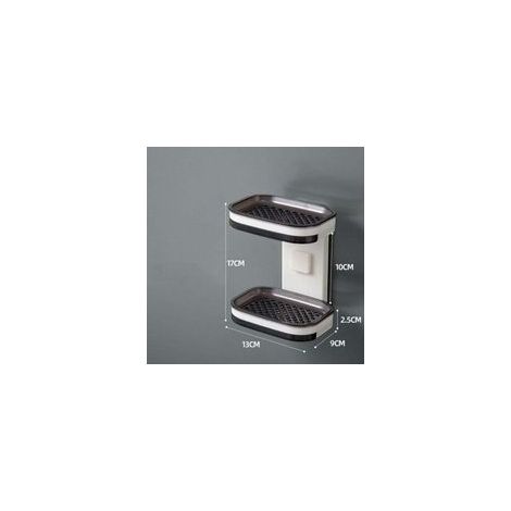 Caja de jabón de pared para baño con doble capa (1/4)