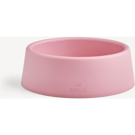 Gamelle pour Chien – Gamelle Stable pour Nourriture et Eau, Plastique recyclé, Base en Caoutchouc antidérapant, Rose Bonbon, Taille S (1/5)