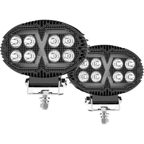 Feux de Travail à LED Ovales de 5,5 Pouces, Feux de Jour pour Camion, UTV, SUV, Moto, Chariot, Remorque, Bateau (1/4)