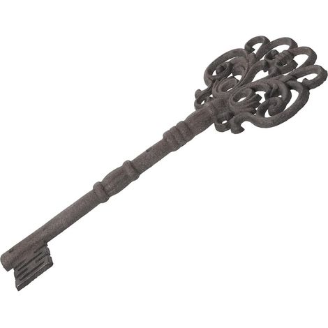 Accessoires Anciens de Clé en Fonte Noire Protection la Rouille et l'usure pour Décoration de Mariage Vintage et Décoration de Jardin (1/5)