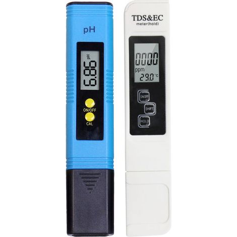 Ph Mètre, Testeur ph Piscine 4 en 1 PH Metre Electronique TDS Metre de Qualité de l'eau et ph Test pour Potable Aquariums Hydroponie Piscine, Aystème RO, Laboratoire