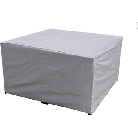 Telo di copertura resistente per mobili da giardino Oxford, impermeabile, antipolvere, antivento, per tavolo da patio e sedie da esterno, resistente ai raggi UV, colore argento - 22511682 (1/2)