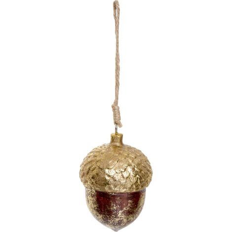 SDN MADERA BELLOTA ORO BRONCE 8CM - Feeric lights & christmas (1/2)