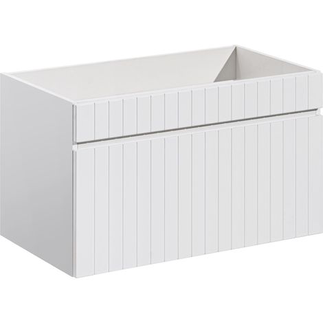 Meuble sous vasque suspendu ICONIC blanc 80 cm (1/5)