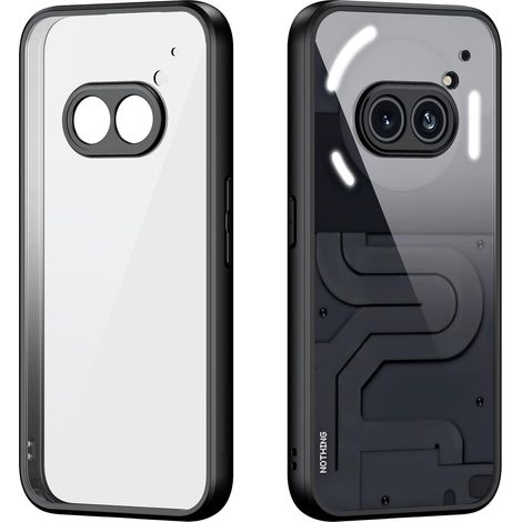 Coque pour Nothing Phone 2a / 2a Plus, Bord Souple en TPU + Coque Arrière en Polycarbonate Transparent, Anti-Traces de Doigts, Protection de l'appareil Photo, Anti-Chocs, Anti-Rayures (1/5)
