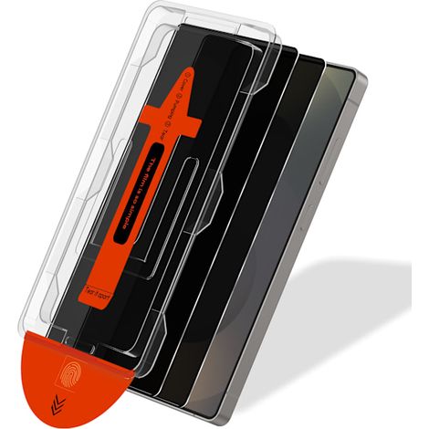 Lot de 2 protections d'écran de confidentialité pour Samsung Galaxy S25 Ultra, film anti-espion en verre trempé, installation automatique, verre de protection transparent HD sans bulles (1/5)