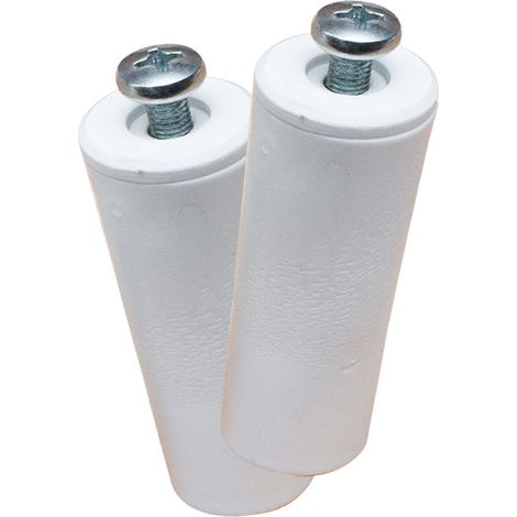 "PR08" 40mm Blindstopfen aus weißem Polystyrol (2 Stück, inkl. Schrauben)