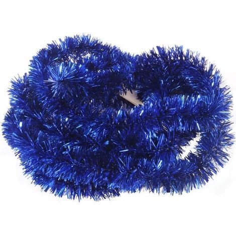 Ghirlanda blu per albero di Natale in lamina metallizzata - 3 cm x 2 m, prodotto polacco Goliat (1/3)