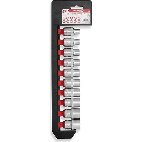 Jeu de 10 douilles hexagonales 1/2  DOGHER 531-051