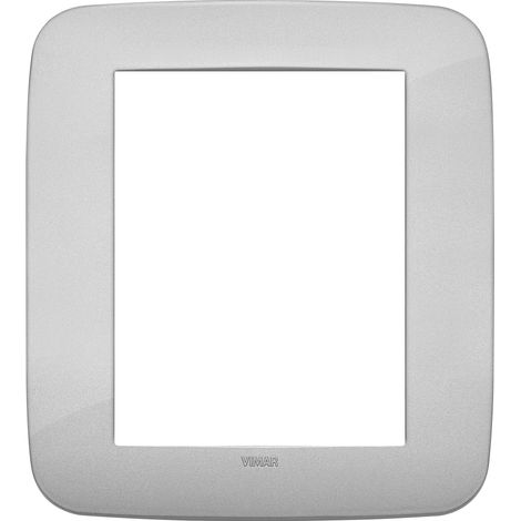 VIMAR - 19698.89 Assiette ronde 8M argent