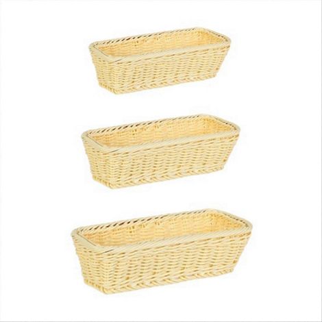 Geflochtener Rattankorb zur Aufbewahrung von Besteck, Löffeln und Gabeln. Aufbewahrungsbox B (1/5)