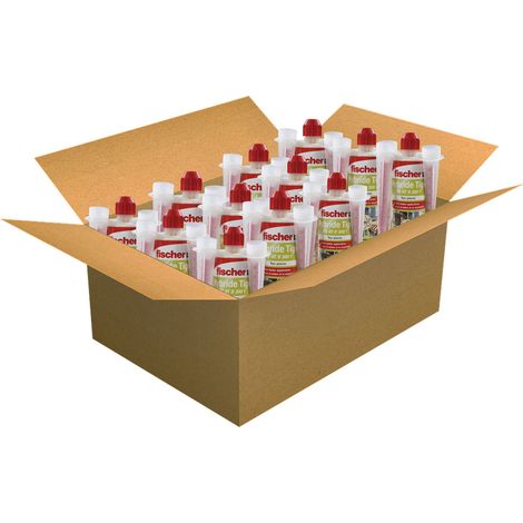 Carton de 12 cartouches scellement chimique - Ton pierre 300 ml - Fischer 520104