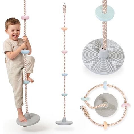 Corde d'escalade avec siège, balançoire HyperMotion 2 en 1 (1/5)