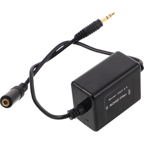 Isolateur de Bruit Auxiliaire pour Système Audio Voiture, Filtre de Boucle de Masse en Plastique Noyau Cuivre, Élimination du Bruit pour Utilisation Quotidienne (1/5)