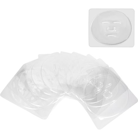 Lot de 10 moules à masque réutilisables - plaque épaissie pour fabrication DIY de masque facial, outil de beauté pour salon. (1/5)