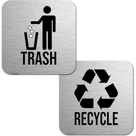 Kombiniertes Symbol für Abfall und Recycling in Innenräumen (1/5)