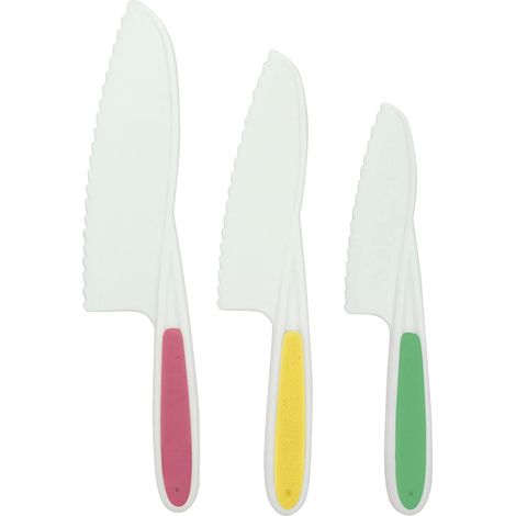 Lot de 3 Couteaux de Cuisine Enfant en Plastique (1/5)