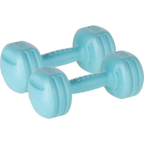 Set di manubri bituminosi 2x2kg per esercizi REBEL (1/4)
