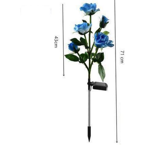 Lampe Solaire Rose - Panneau Solaire En Silicium Monocristallin - Étanche IP65 - Fonctionne 8 H Après Chargement - Pour Jardin Terrasse Extérieur - Lot De 1 (1/5)