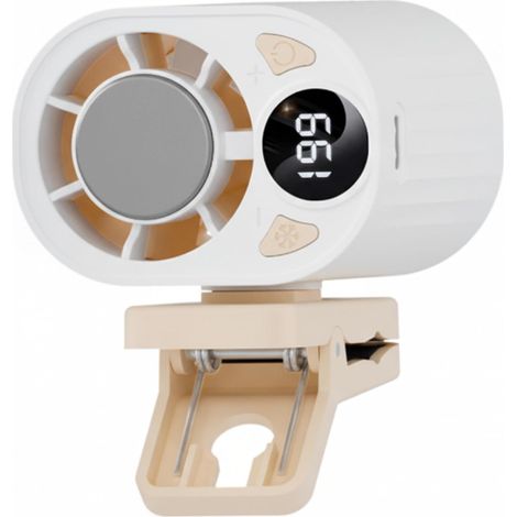 Petit ventilateur de bureau USB rechargeable et silencieux, avec pince - mini ventilateur avec batterie rechargeable (1/5)