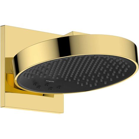 Hansgrohe Rainfinity - Rociador de ducha, diámetro 25 cm, 3 chorros, EcoSmart, acabado dorado pulido 26233990
