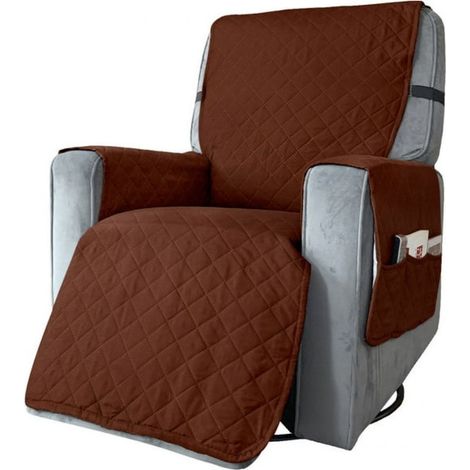 1 funda para sillón, de poliéster, lavable a máquina, resistente a las manchas, para salón y mascotas. (1/5)