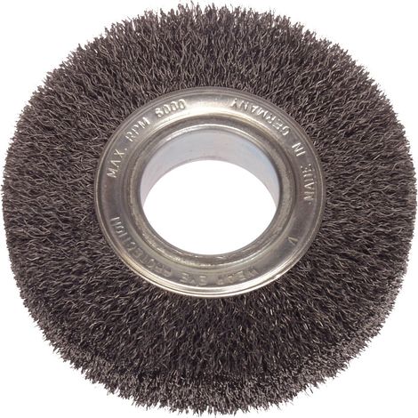Brosse ronde acier pour touret à meuler GZ40C - 0,2 mm Optimum 3098092