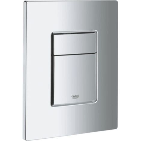 Plaque de commande double pour robinetterie Grohe Skate Cosmopolitan, chrome mat (38732P00) (1/4)