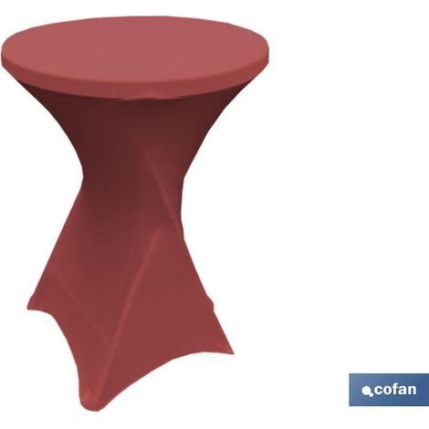 Housse de table de bar rouge (1/4)