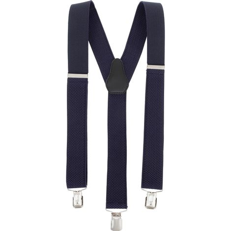 Tirantes resistentes de 3,5 cm Topgal Y con costura gruesa azul marino (1/5)