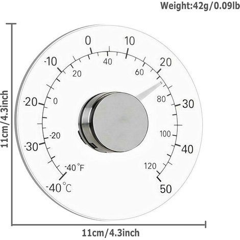 Innen- und Außenfensterthermometer, Wetterthermometer (1/4)