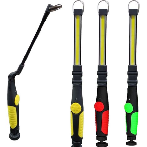 LAMPADA TORCIA LAVORO CALAMITA PORTATILE RICARICABILE REGOLABILE LED COB TEB0204 (1/5)