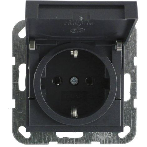 GIRA Frutto Presa schuko System 55, Standard 55, E2, Event, Event Chiara, Event Opaca, Esprit, ClassiX Antracite 045428