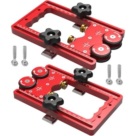 Roulette de rouleau de roulement de presse de scie à table, rouleau de stock à roue double de 160 mm avec guide de rouleau de roulement à roue unidirectionnelle en alliage d'aluminium (2) (1/5)