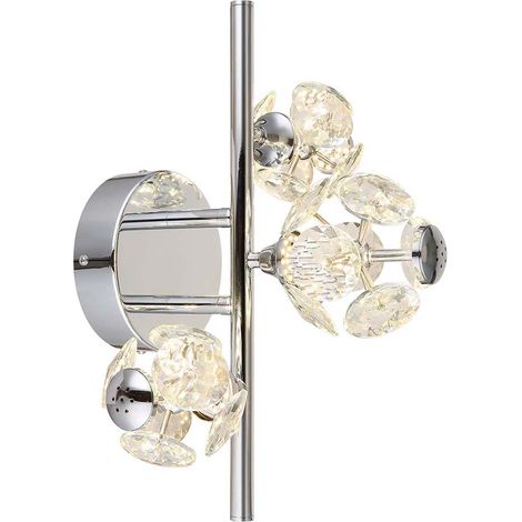 Globo - applique murale - VIRINA - chrome - verre - LED -