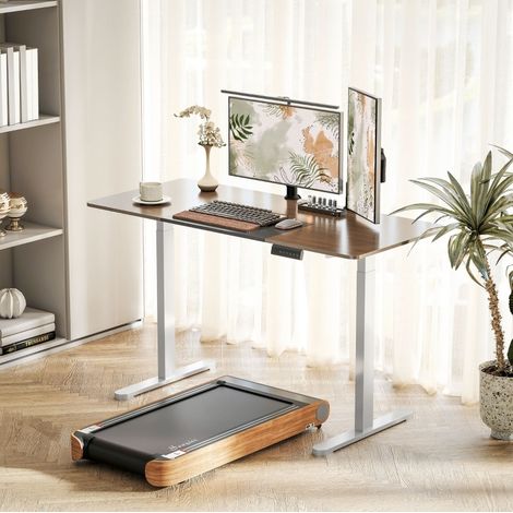 Piètement de bureau électrique réglable en hauteur blanc, 2 moteurs, mémoire 3 positions (1/5)