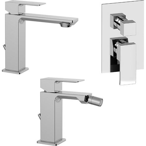 Set miscelatori lavabo, bidet e doccia 2 vie cromati Elle Paffoni (1/5)