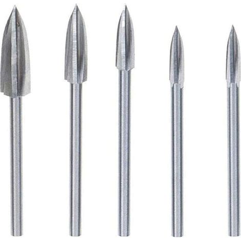 Pièces Fraise Outils De Sculpture Gravure Fraises Rotatives pour sculpture sur Bois Carbure de Tungstène Coupe Double Fraise Rotative Meulage Fraise En Acier Couteau Outil de Sculpture (1/5)