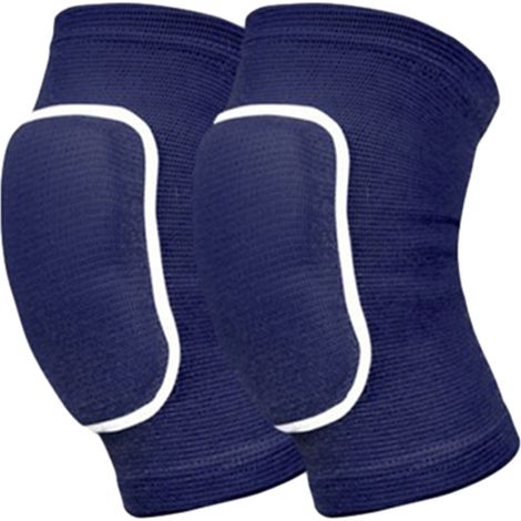 Genouillères de sport en tissu respirant haute élasticité, 1/2/3/5 pouces, bleues (voir photo) (1/5)
