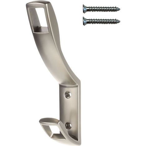 Gancho de pared doble mate níquel Riex XV19 (1/5)