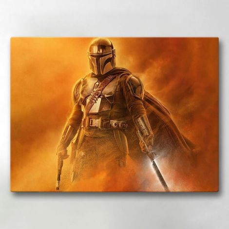 Impression sur toile / Peinture - Boba Fett - 40x30 cm - Toile (1/4)
