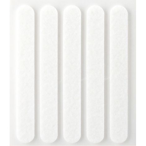 PACK 5 FIELTROS BLANCO SINTETICOS ADHESIVOS 95x12mm PLASFIX INOFIX