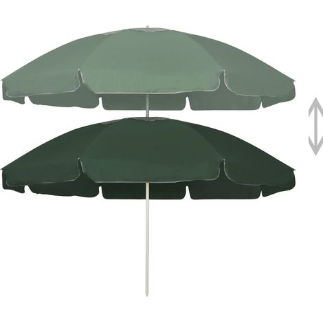 Maison Exclusive - Strandschirm Grün 240 cm