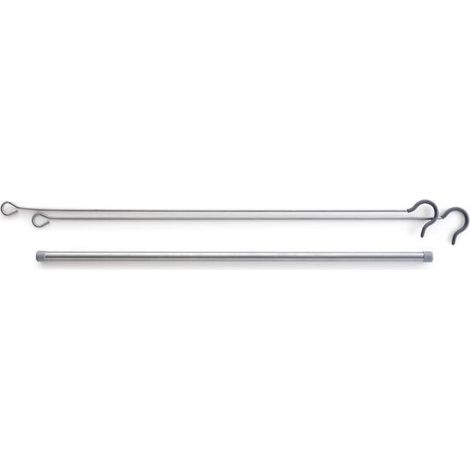 Tubo de armario redondo colgante de 77 cm de largo y 85 cm de alto Rayen