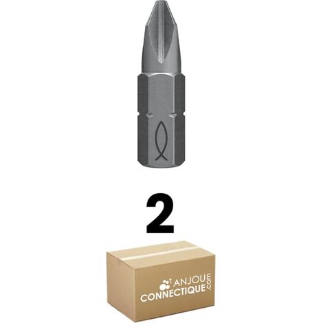 Lot de 2 Embouts professionnel PH cruciforme - Fischer (1/2)